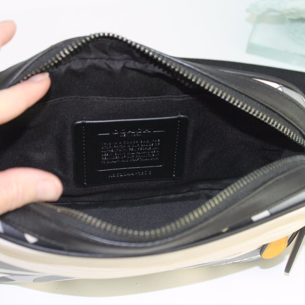 NWT Coach 1976 Graham deco bridge print leather crossbody bag COLORBLOCK purse - Picture 10 of 15